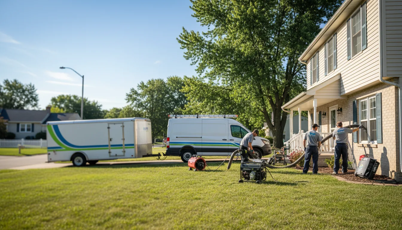 Flooded Basement Restoration And Cleanup With Repair in Baylis, IL near me